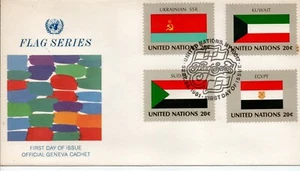 United Nations First Day of Issue Stamp Flag Series - Picture 1 of 1