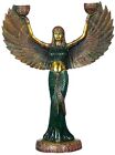 Statue égyptienne en laiton de la déesse ISIS avec bougie déesse d'Egypte - vert