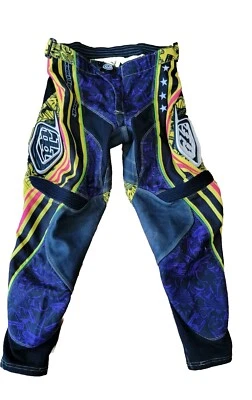 Штаны для велоспорта гоночные TROY LEE DESIGN BMX подкладка вентиляция натуральная кожа размер 28 - Изображение 1 из 4