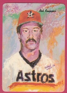 1986 Mothers Cookies # 22 Bob Knepper -- Houston Astros