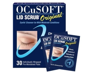 OCuSOFT Lid Scrub Original Pre-Moistened Pads Eyelids 30 pads-Exp 8/2025 - Picture 1 of 6