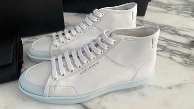 Мужские высокие туфли SAINT LAURENT 652773 9092 с белой пеной размер 42 - Изображение 1 из 4