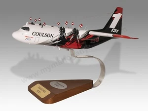 Lockheed C-130 Hercules Coulson Desk Wood Airplane New Model Large Scale 1/100 - Picture 1 of 12