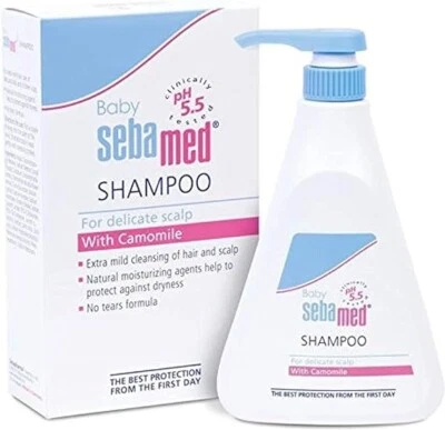 Champú limpiador suave para bebé Sebamed para cabello y cuero cabelludo delicado del bebé (500 ml) Foto 1 de 4