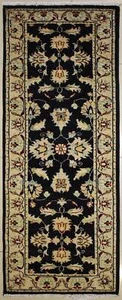 Tappeto Runner 2x6 Senneh Chobi Ziegler Blu, Colorante Naturale, Annodato a Mano, Lana - Foto 1 di 5