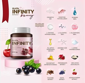 3X GLUTA INFINITY KOLLAGEN VITAMIN C BEERENEXTRAKT NAHRHAFT HELLE SCHÖNHEIT - Bild 1 von 8