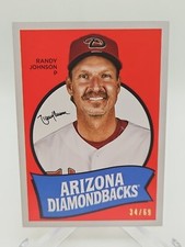 2023 Topps Archives Randy Johnson 1969 Topps Team History Card Image Variation
