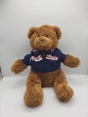 AEROPOSTALE Regalo de Vacaciones Oso de Peluche con Chaqueta Marrón 17" Súper Suave  Foto 1 de 4
