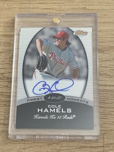 2008 Topps Finest Cole Hamels Finest Moments Autographs Auto #FMA-CH Phillies