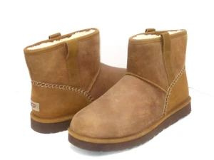 UGG CLASSIC MINI DECO MEN BOOTS LEATHER CHESTNUT US 13 /UK 12 /EU 47 - Picture 1 of 7