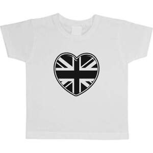 'United Kingdom Heart' Children's / Kid's Cotton T-Shirts (TS041078)
