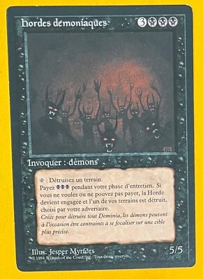 MTG DEMONIC HORDES (French) Revised FBB (OldManMTG 008-983) - Image 1 of 3