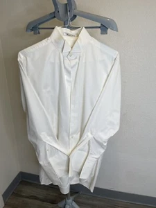 Robert Talbott Protocol Dress Shirt 16.5 & 33 White Woven In Italy . - Picture 1 of 5