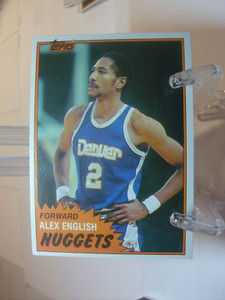 1981-82 Topps Basketball Card   #W68 - Alex English - Denver Nuggets   (96683)