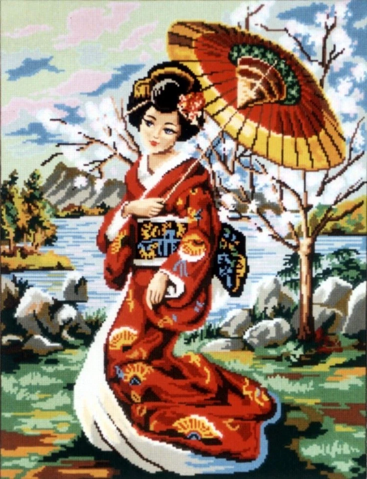 Gobelin L Geisha Printed Tapestry Canvas - Image 1 of 1