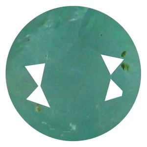 Piedra preciosa grandidierita verde azulado forma redonda incomparable de 0,41 quilates (4 x 4 mm) - Imagen 1 de 1