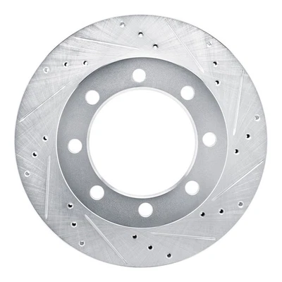 For Dodge W350 82-93 Brake Rotor DFC Premium Drilled & Slotted Front Passenger — 第 1/3 张图片