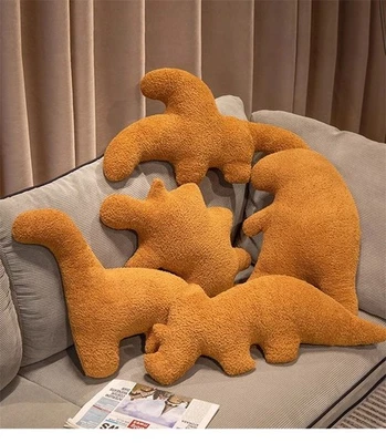 Dino Chicken Nugget Plüschtier Cartoon Dinosaurier Stofftier Puppe Spielzeug NEU - Bild 1 von 4