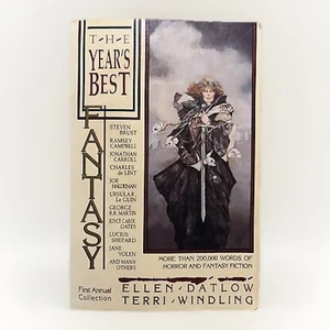 The Year's Best Fantasy First Annual Collection Ellen Datlow Terri Windling Pb - Picture 1 of 4