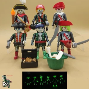 Playmobil Ghost Pirate Ship Crew - Glow in the Dark - Skeletons - Picture 1 of 6