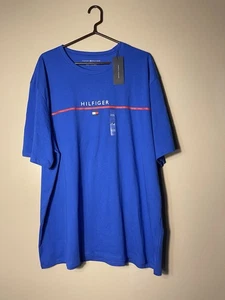 Tommy Hilfiger Hombre Camiseta Algodón Talla 3XL Azul Nueva - Imagen 1 de 4