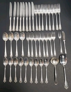 Vintage Lunt Sterlingsilber Besteck Set 41 Teile 1957 Glockenspiel 1.815 Gramm Gesamt  - Bild 1 von 20