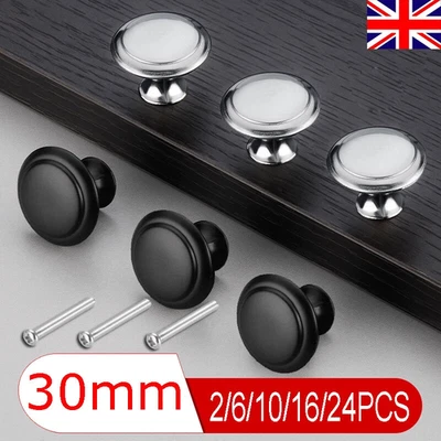 2-24PCS Door Knobs Cabinet Handles Cupboard Drawer Kitchen Stainless Steel DIY - Image 1 of 4