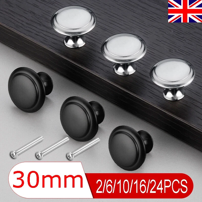 2-24PCS Door Knobs Cabinet Handles Cupboard Drawer Kitchen Stainless Steel DIY - Image 1 of 4