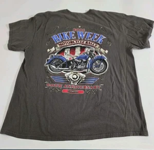 2021 Bike Week Motorcycle Rally 80th Anniversary Florida T Shirt XL Short Sleeve - Picture 1 of 24