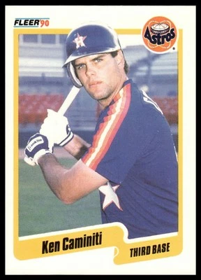 Ken Caminiti 1990 Fleer #225 Houston Astros - Image 1 of 2