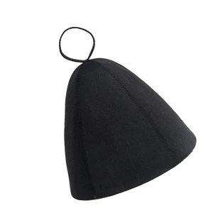 Thicken Wool Felt Spa Sauna Hat for Hair Protection and Skin friendly Design - Picture 1 of 10