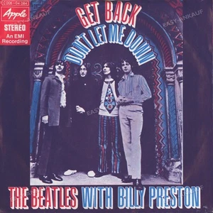 The Beatles With Billy Preston - Get Back / Don't Let Me Down GER 7" 1969 . - Picture 1 of 1