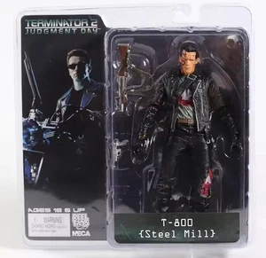 Figura de acción NECA Terminator 2 T-800 Steel Mill Arnold Schwarzenegger 7” embalaje original NUEVO - Imagen 1 de 1