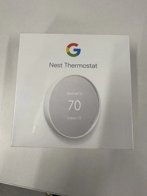 Google Nest Thermostat Model G4CVZ Snow White WIFI Smart Programmable  - Image 1 of 4