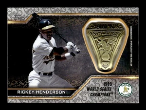 2021 Topps Rickey Henderson World Series Rings Commemorative Ring /70 - Picture 1 of 2