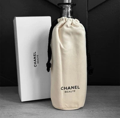 Chanel Beaute Logo Throw Blanket with Travel Pouch Beige Travel GWP NIB - Image 1 of 4