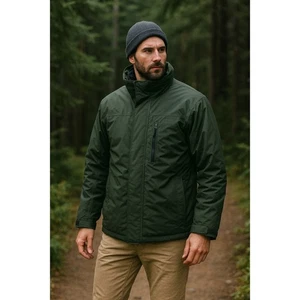 Vintage LL Bean Mens Medium Green Insulated Outdoor Outfitters Jacket Coat Parka - Picture 1 of 9