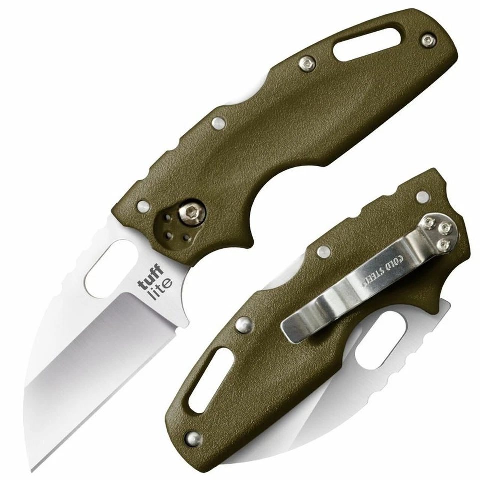 Cuchillo COLD STEEL Tuff Lite Lockback 20LTG AUS8A acero inoxidable OD verde Griv-Ex Foto 1 de 1