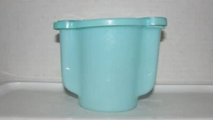 VINTAGE TURQUOISE/ BLUE TUPPERWARE SUGAR BOWL W/LID - Imagen 1 de 4
