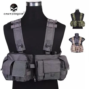 Emersongear MF Style UW Gen V Split Front Chest Rig Detachable W/ Zipper Buckle - Picture 1 of 18