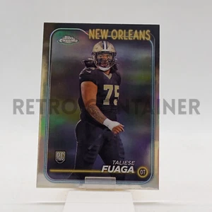 TOPPS Chrome Football NFL Cards 2024 - 296 New Orleans Taliese Fuaga RC Rookie - Picture 1 of 1