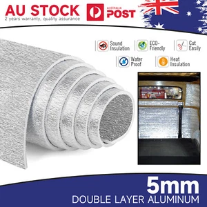 21sqft Mould Resistant Double sided Sound Deadener 5MM Silvery Antifungal - Picture 1 of 24