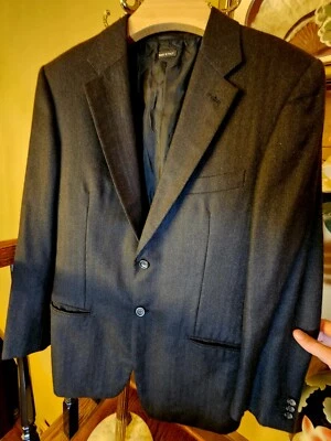 Blazer Giorgio Armani Etiqueta Negra 100% Cachemira Negro Hecho a Mano en Italia $3,995 Foto 1 de 4