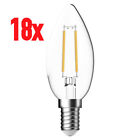 18 x LED Filament Kerze E14 Birne Lampe 4W=40-Watt Leuchte Licht 500lm Kaltwei