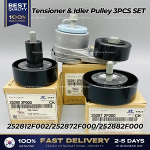 ⭐Genuine⭐ Tensioner & Idler Pulley 3PCS SET for Hyundai Tuscon Kia Sportage - Picture 1 of 3