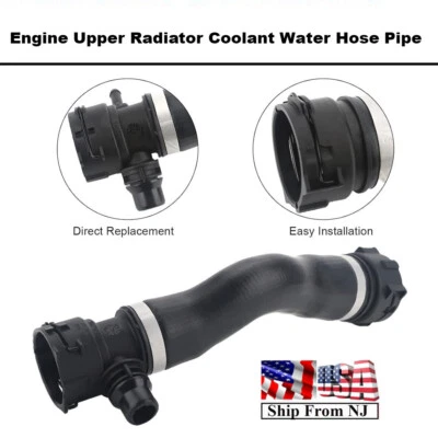 Upper Engine Radiator Coolant Hose For BMW 128i 323i 328i Z4 E82 E91 E92 E90 E46 - Image 1 of 4