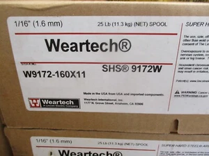 Lincoln Electric WEARTECH W9172-160X11 NEW #ED035666 1/16'' 25LB SEVERE ABRASIVE - Picture 1 of 4