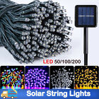 100/200 DEL Solar String Fairy Lights 8 modes imperméable décoration de fête extérieure