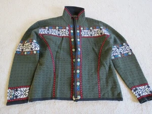 Maglione donna Obermeyer Anika lana XL scandinavo fiocco di neve - Foto 1 di 22