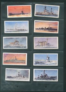 Lyons Tea HMS 1902-1962 Full Set of 32 Cards In Display Sleeves Ships